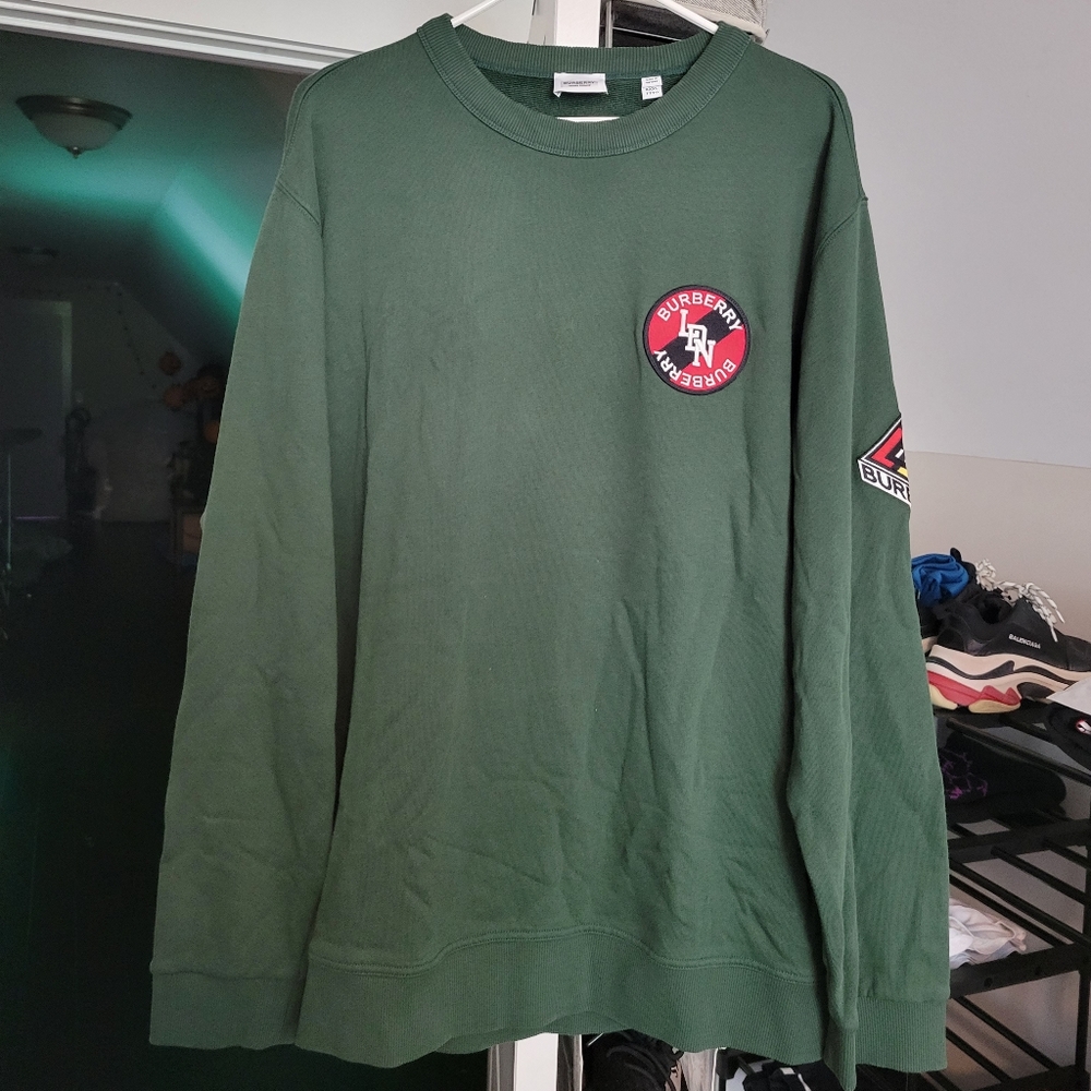 Burberry SW1 Pine Green Sweater Size 3XL